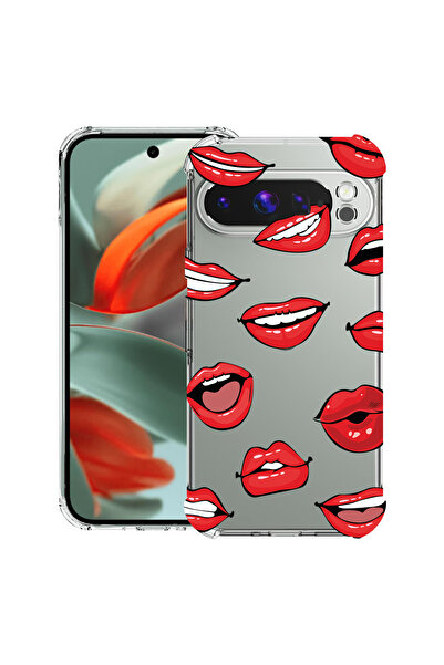 bestcase Carcasă spate antișoc pentru Google Pixel 9 Pro XL, model buze - săr...