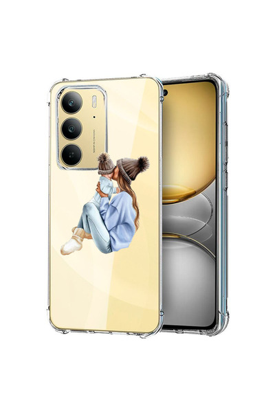 bestcase Carcasă spate antișoc pentru Realme C75, mamă fată cu băiat, 1988296...