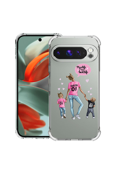 bestcase Carcasă spate antișoc pentru Google Pixel 9 Pro XL, Mom Life Boy And...
