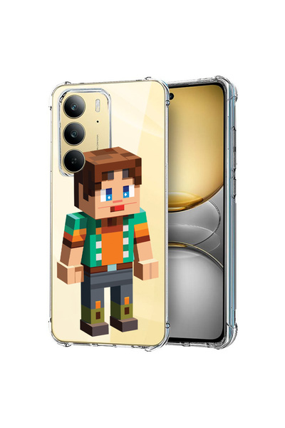 bestcase Carcasă spate antișoc pentru Realme 14x 5G, personaj Minecraft, 1988...