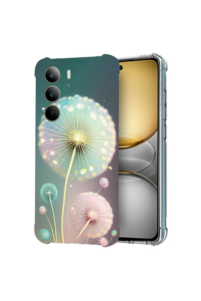 bestcase Αντικραδασμική πίσω θήκη για Realme 14x 5G, Πράσινη πικραλίδα, 19882...