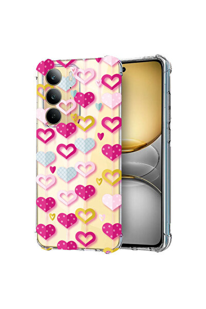 bestcase Αντικραδασμική πίσω θήκη για Realme C75, Lovely Hearts, 1988296 AS 185