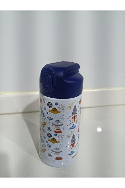 Laurin Crystal 500ml Children's Patterned Water Bottle |   With a Straw |   Stainless Steel |   Bpa Free |   With Leak-Proof Lid