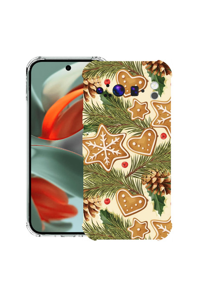 bestcase Carcasă spate antișoc pentru Google Pixel 9 Pro XL, Xmas Pattner, 19...