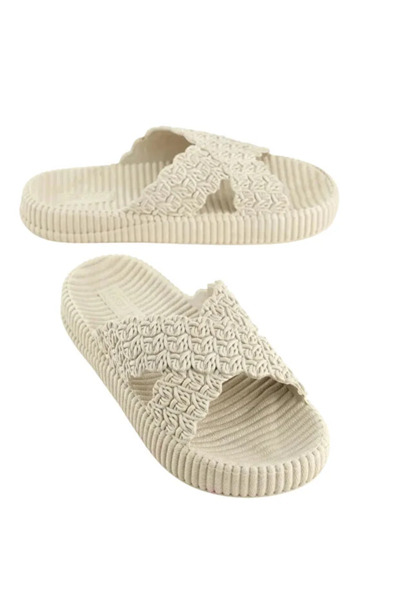 Monalisa Home Size 36 Luxurious and Showy Straw Image Slippers