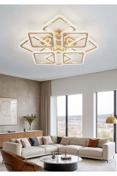 RFAN Candelabru LED, Model JQ017/4+4, Cu Telecomandă, 3 Tipuri de Lumină, 240...