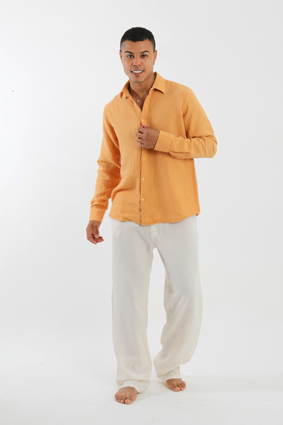 ağva collection 142300 Zeus %100 Organik Pamuk Müslin Erkek Pantolon