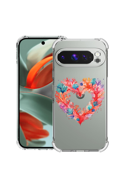 bestcase Carcasă spate antișoc pentru Google Pixel 9 Pro XL, culoare inimă co...