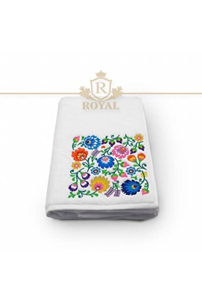 H Hotel Supplier Prosop de Baie Brodat, Hotel Supplier, bumbac 100%, Alb, 50x...