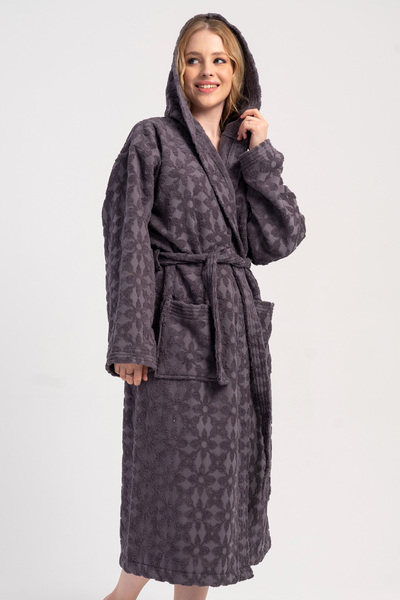 VİENETTA Βαμβακερό γυναικείο μπουρνούζι με μακρύ μανίκι, 161869