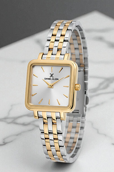 Daniel Klein Women's Wristwatch, Steel Band&Case+Bracelet Gift Gold-Silver Zmdk1200