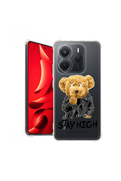 bestcase Carcasă spate antișoc pentru Xiaomi Redmi Note 14 5G, Stay High Tedd...