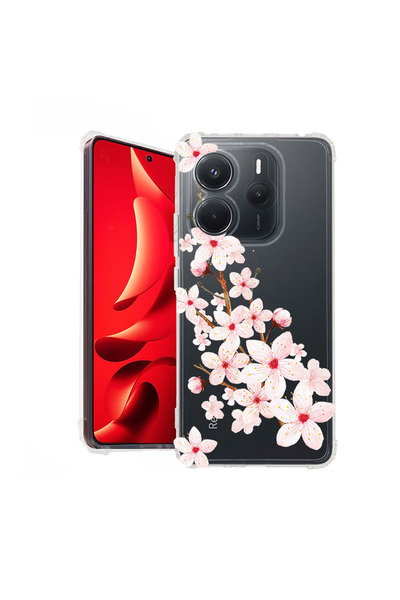 bestcase Carcasă spate antișoc pentru Xiaomi Redmi Note 14 4G, floare de prim...