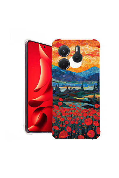 bestcase Carcasă spate antișoc pentru Xiaomi Redmi Note 14 5G, maci în apus, ...