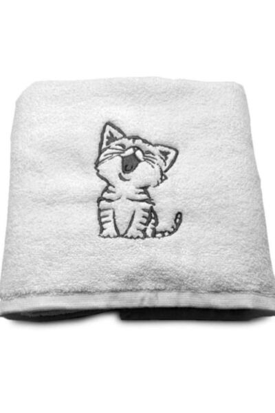 H Hotel Supplier Prosop de Baie Brodat, Hotel Supplier, bumbac 100%, Alb, 50x...