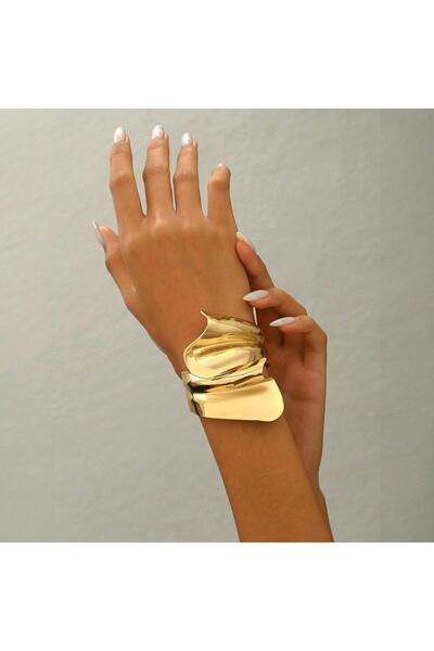 Pursehuit Brățară aurie, textură ridată, Charlize C9