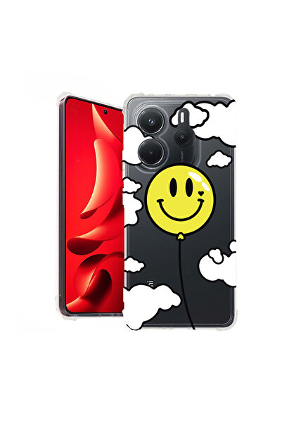 bestcase Carcasă spate antișoc pentru Xiaomi Redmi Note 14 5G, cu zâmbet balo...