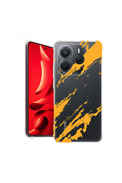 bestcase Carcasă spate antișoc pentru Xiaomi Redmi Note 14 4G, dungi aurii, 1...