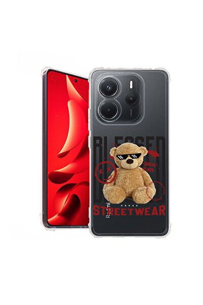 bestcase Carcasă spate antișoc pentru Xiaomi Redmi Note 14 4G, Teddy Bear Ble...
