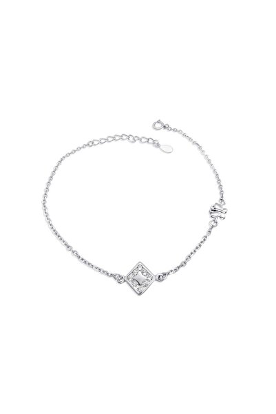 Pursehuit Brățară din argint 925, placată cu rodiu, cu pietre de zirconiu, Ny...