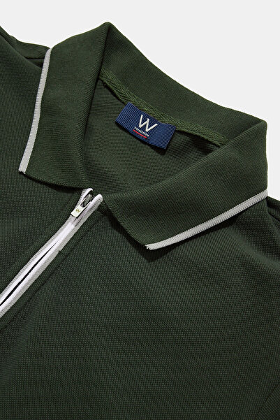 W Collection Khaki Polo Neck T-Shirt