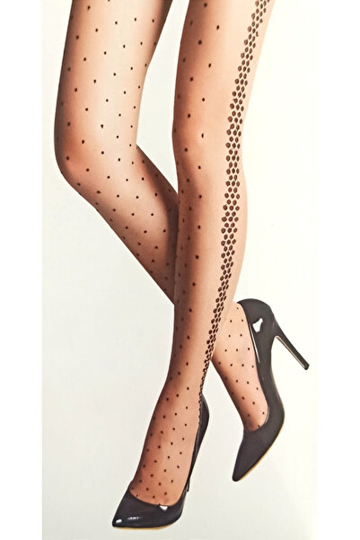 Monalisa Home Gösterişli Siyah Renk 3 Beden Yanları Desenli Kilotlu Çorap