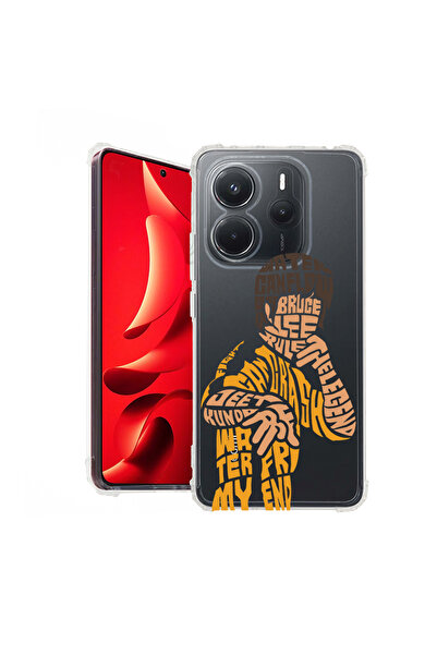 bestcase Carcasă spate antișoc pentru Xiaomi Redmi Note 14 4G, caligrafie Bru...