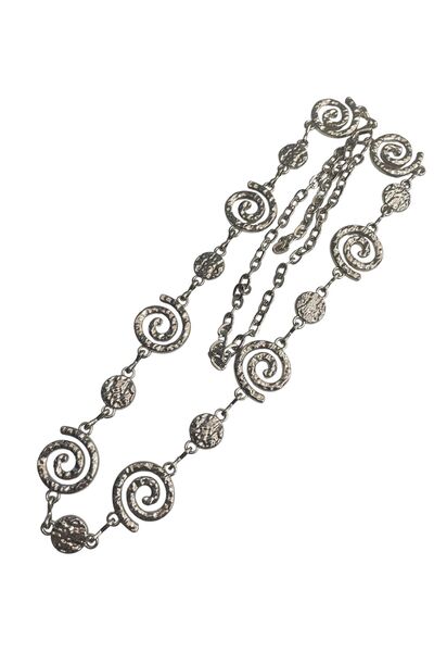 Gesa Women's Original Tarnish-Resistant Sea Shell Detailed Gold Chain Belt