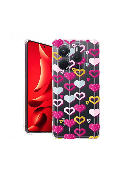 bestcase Carcasă spate antișoc pentru Xiaomi Redmi Note 14 4G, Lovely Hearts,...