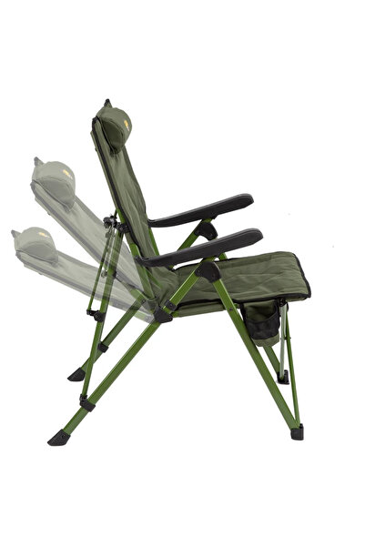 Funky Chairs Comfort 3 Kademeli Katlanabilir Kamp Sandalyesi – Haki