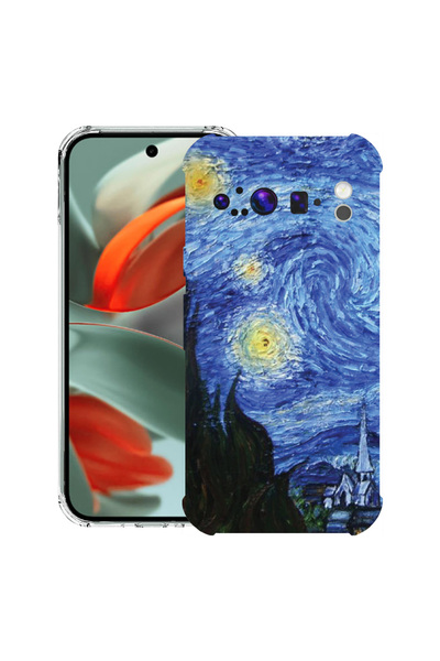 bestcase Carcasă spate antișoc pentru Google Pixel 9 Pro XL, Van Gogh - Noapt...