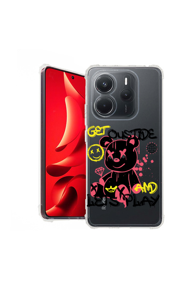 bestcase Carcasă spate antișoc pentru Xiaomi Redmi Note 14 4G, Teddy Bear Let...