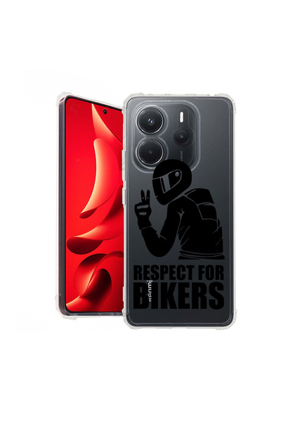 bestcase Carcasă spate antișoc pentru Xiaomi Redmi Note 14 4G, Respect For Bi...