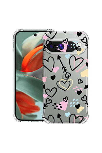 bestcase Carcasă spate antișoc pentru Google Pixel 9 Pro XL, simboluri de dra...