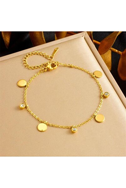 Pursehuit Χρυσό βραχιόλι, κατασκευασμένο από ανοξείδωτο ατσάλι, φυσητό με χρυ...