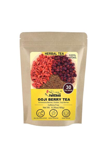 FullChea - Goji Berry Tea For Men, 30 Count X 6g - Premium Five Flavors Herba...