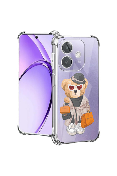 bestcase Carcasă spate antișoc pentru Oppo A60 5G / A40 / A40M, Teddy Bear Sh...