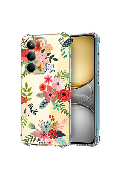 bestcase Carcasă spate antișoc pentru Realme 14x 5G, flori, 1988297 AS 630