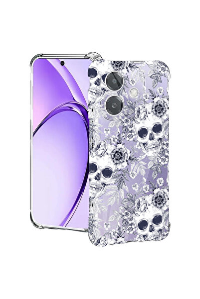 bestcase Carcasă spate antișoc pentru Oppo A60 5G / A40 / A40M, model craniu ...