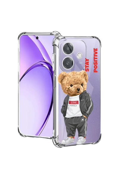 bestcase Carcasă spate antișoc pentru Oppo A60 5G / A40 / A40M, Stay Positive...