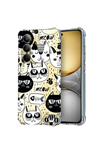 bestcase Carcasă spate antișoc pentru Realme 14x 5G, Cool Cats, 1988297 AS 1029
