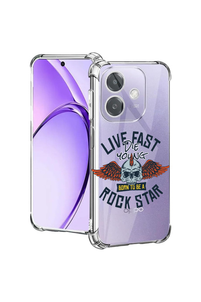 bestcase Carcasă spate antișoc pentru Oppo A60 5G / A40 / A40M, Rock Star, 20...