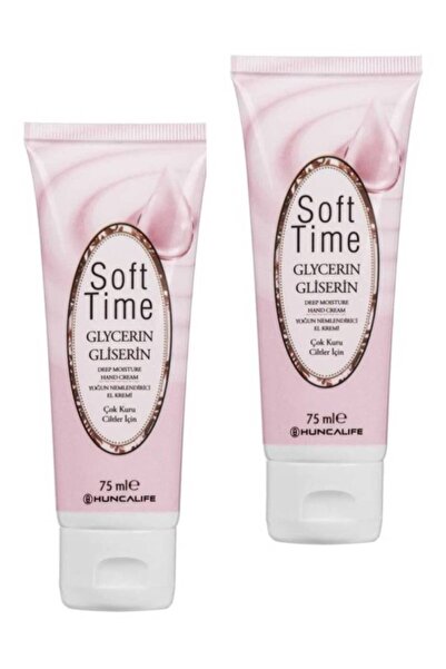 Hunca كريم لليدين من سوفت تايم مع الجلسرين، ترطيب مكثف، قطعتان، 75 مل