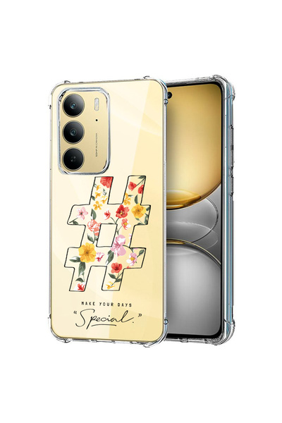 bestcase Αντικραδασμική πίσω θήκη για Realme 14x 5G, Hashtag, 1988297 AS 1805