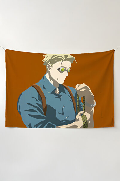 Charmbi غطاء جداري أفقي من Jujutsu Kaisen - سجادة جدارية لتزيين الغرفة من الق...