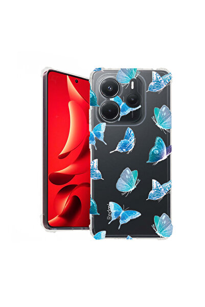 bestcase Carcasă spate antișoc pentru Xiaomi Redmi Note 14 4G, model fluture,...