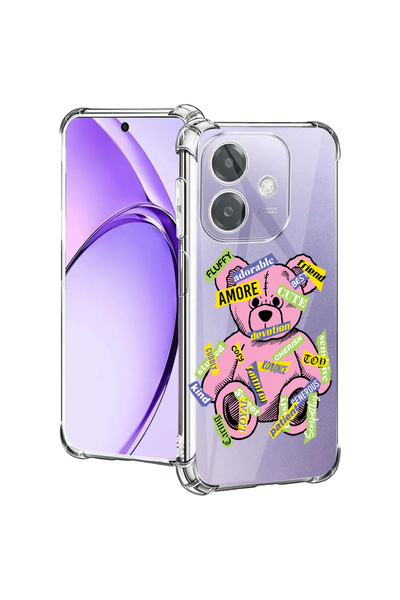 bestcase Carcasă spate antișoc pentru Oppo A60 5G / A40 / A40M, Teddy Bear Amour, 2004575 AS 1547