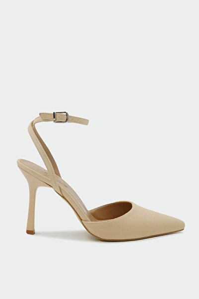 LamintaGlobal Sirius Nude Ankle Strap Women's Heeled Shoes