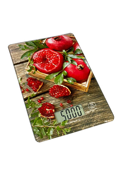 Voltz Kitchen Scale Oliver OV51651KD Pomegrenate, 5 kg, TARE, Glass, Pomegran...