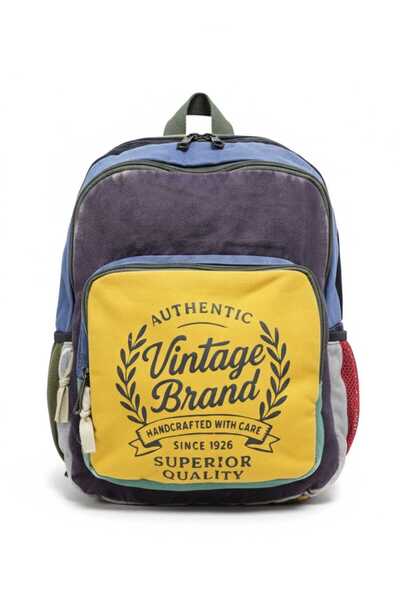 DARK COTTON NEW PATCHWORK RENKLİ Sırt Çantası